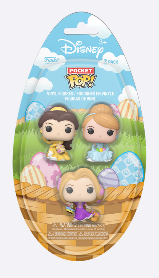Funko Pocket Pop! - Easter Belle, Cinderella, Rapunzel 3-Pack