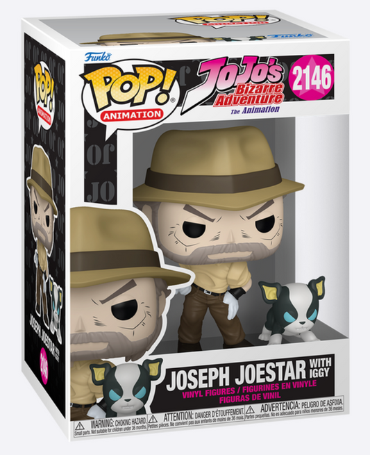 Funko Pop! Animation - Joseph Joestar with Iggy