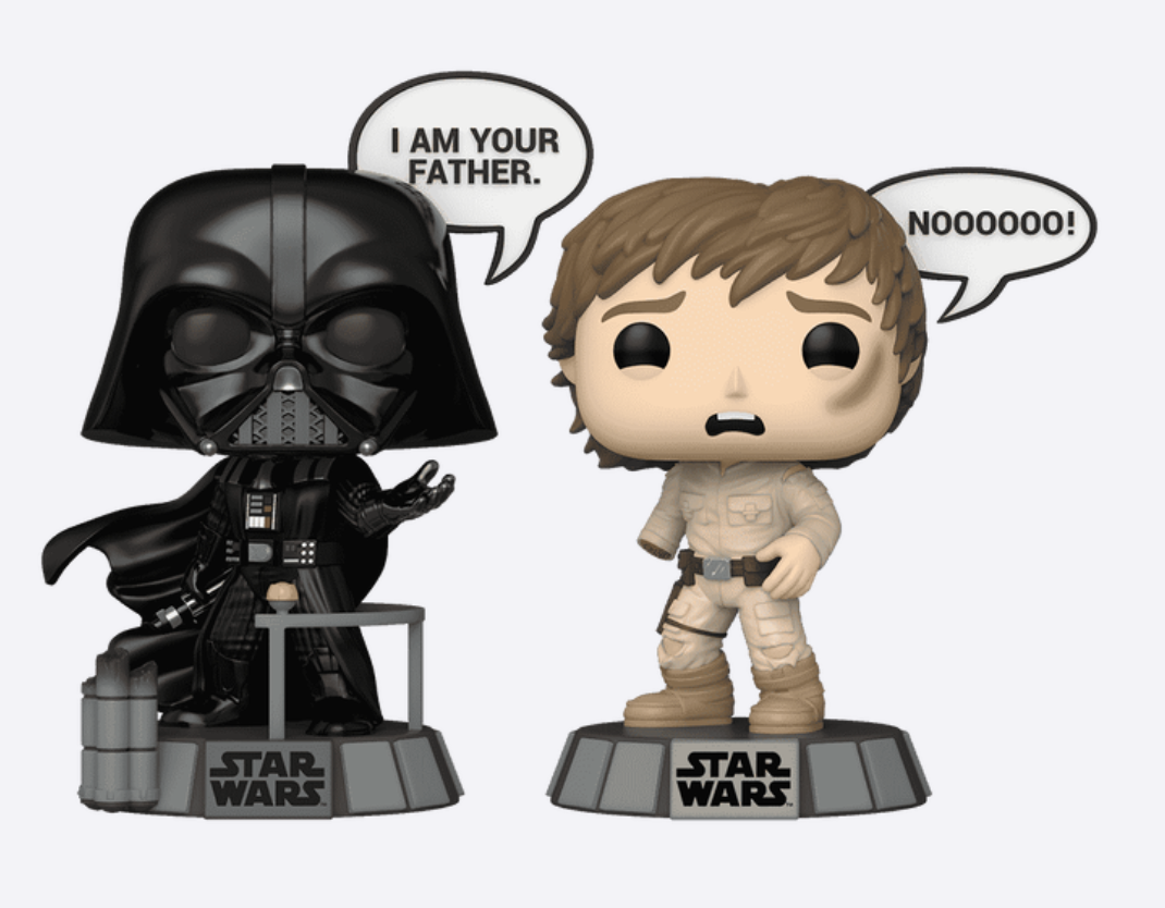 Funko Pop! Star Wars - Darth Vader & Luke Skywalker
