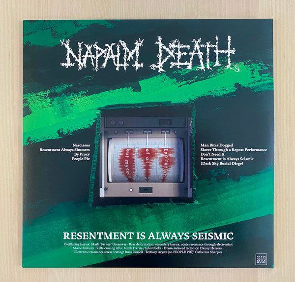 Napalm Death - Resentment Is Always Seismic – A Final Throw Of Throes (Green LP)