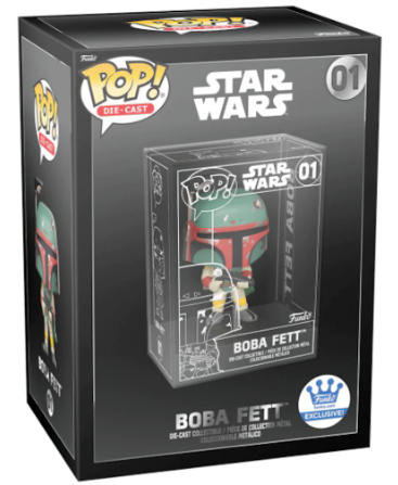 Buy CHASE Limited Funko Pop Star Wars Boba Fett Die Cast Funko Exclusive IN HAND