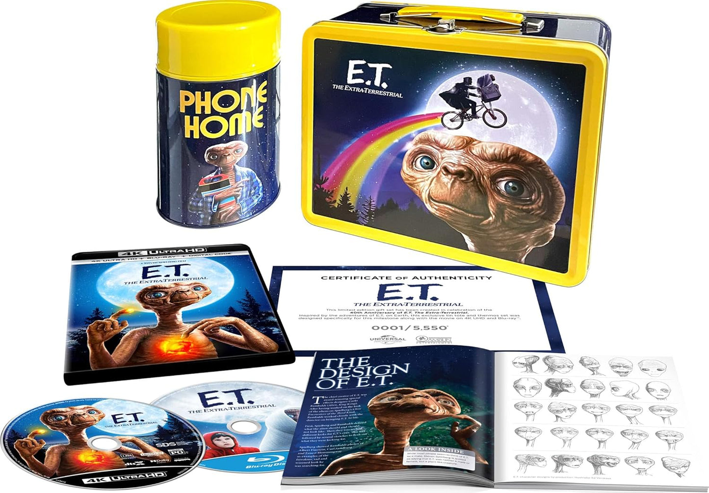 E.T. The Extra-Terrestrial - 40th Anniversary Limited Edition Gift Set [4K Ultra HD + Blu-ray + Digital - Amazon Exclusive] [4K UHD]