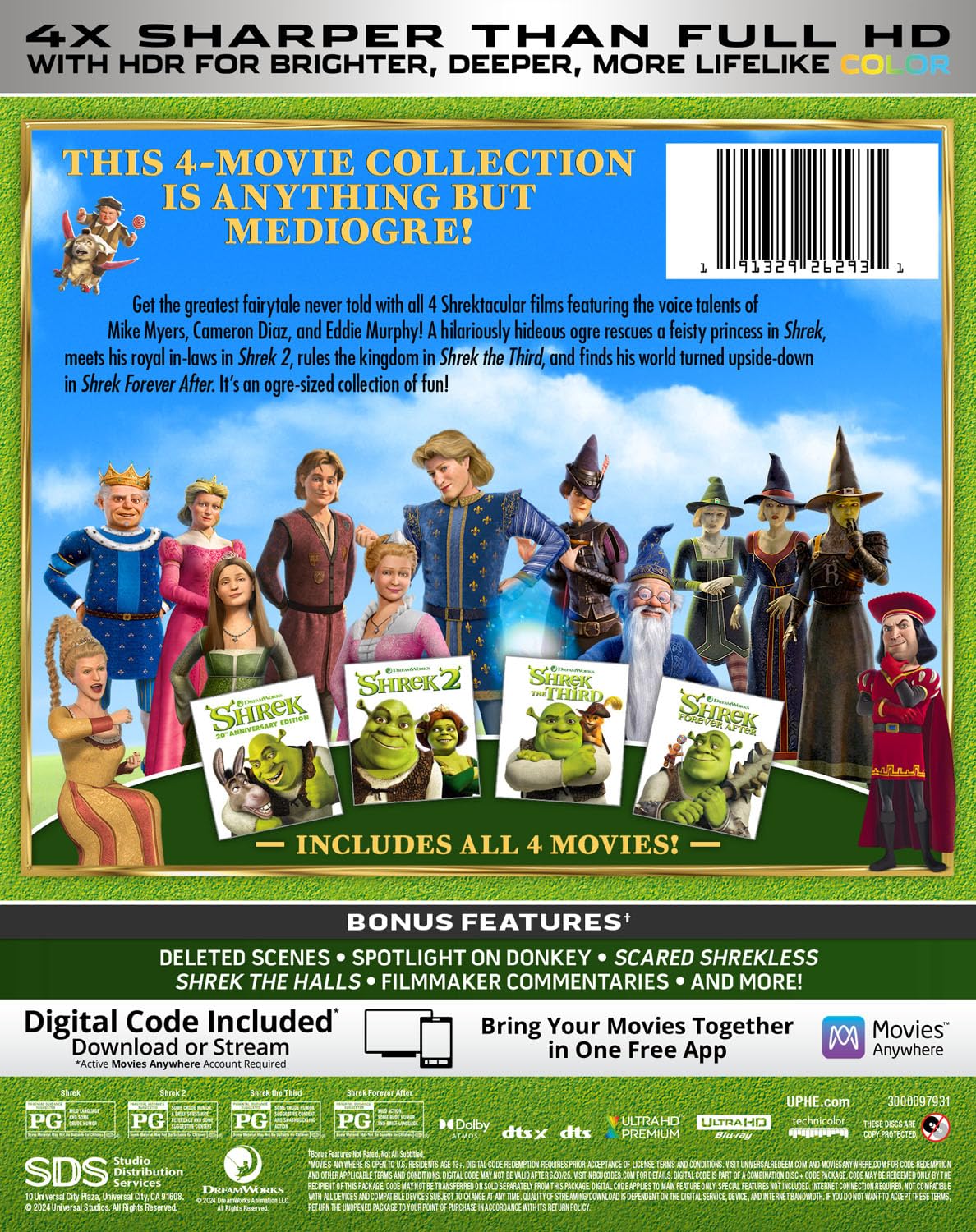 Shrek 4-Movie Collection (4K Ultra HD + Digital) [4K UHD]