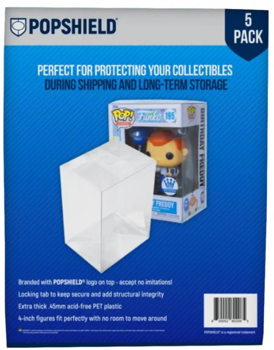 PopShield 4" Collectible Protectors - 5 Pack - Clear