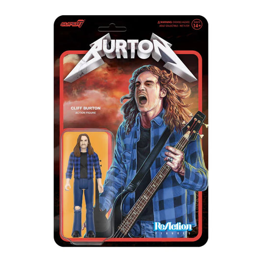 Metallica: Super7 - Reaction Figures - Cliff Burton (Flannel Shirt)