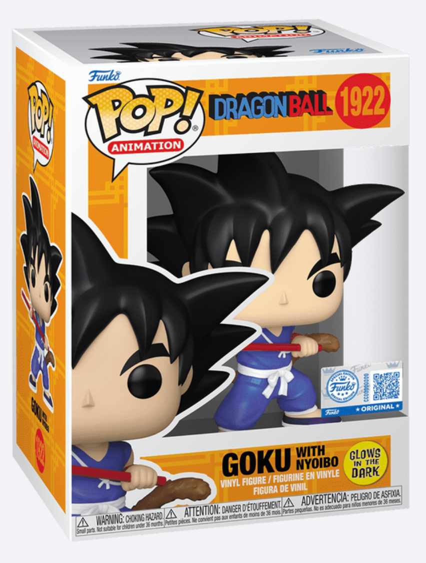 Funko Pop! Animation - Goku with Nyoibo (Glows in the Dark)[AE Exclusive]