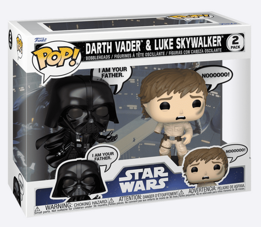 Funko Pop! Star Wars - Darth Vader & Luke Skywalker