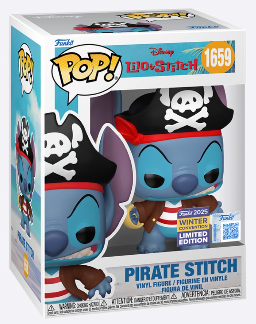 Funko Pop! Disney - Pirate Stitch (2025 Winter Convention LE)