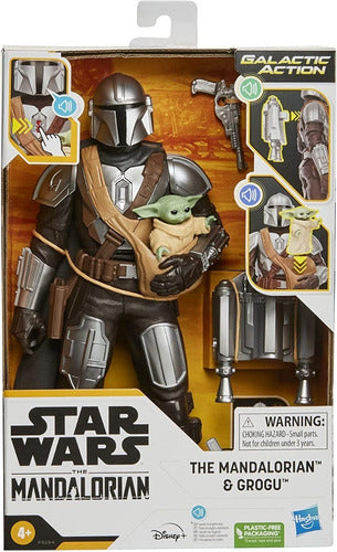 Figura Star Wars Galactic Action - Mandalorian & Grogu