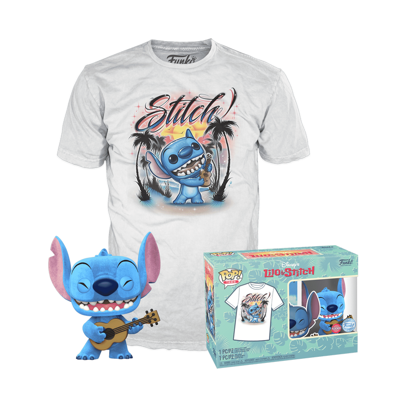 Funko Pop! Stitch (Flocked) - Pop! + Tee