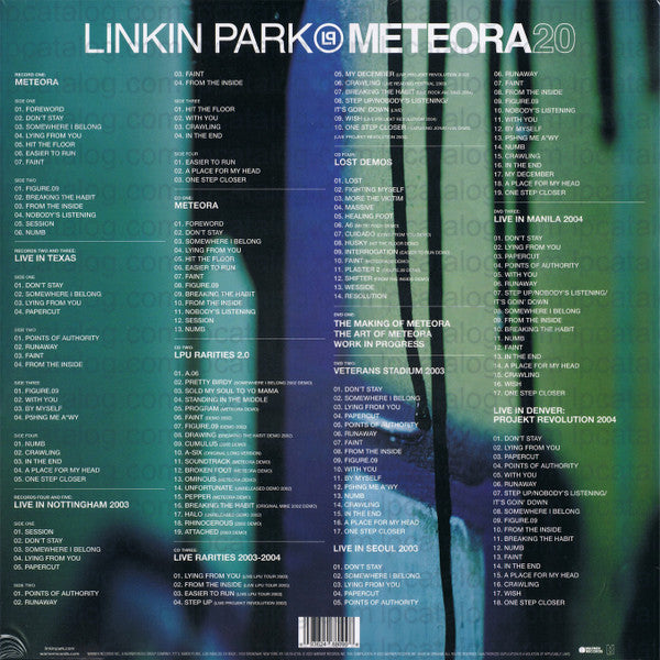 Linkin Park - Meteora 20th Anniversary Edition [5xLP + 4xCD + 3xDVD]