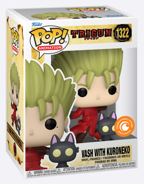 Funko Pop! Animation - Vash with Kuroneko (Crunchyroll Exclusive)