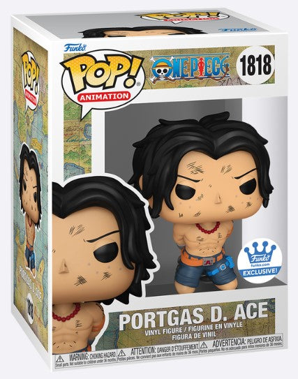 Funko Pop! Animation - Portgas D. Ace (Funko Shop Exclusive) + Protector Stack