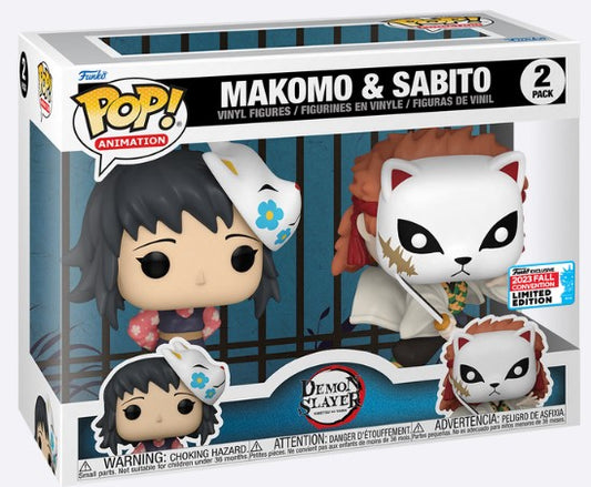 Funko Pop! Animation - Makomo & Sabito (2023 Fall Convention Limited Edition)