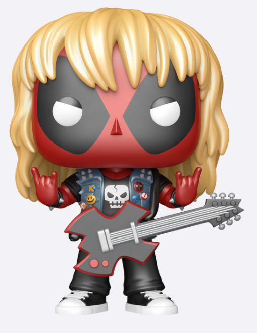 Funko Pop! + Tee - Heavy Metal Deadpool (Metallic)