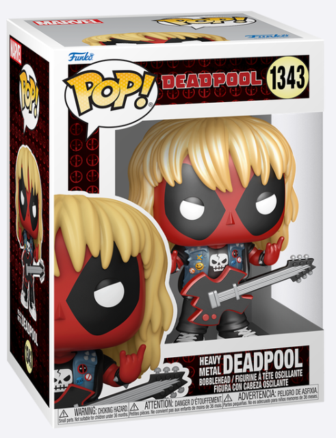 Funko Pop! + Tee - Heavy Metal Deadpool (Metallic)