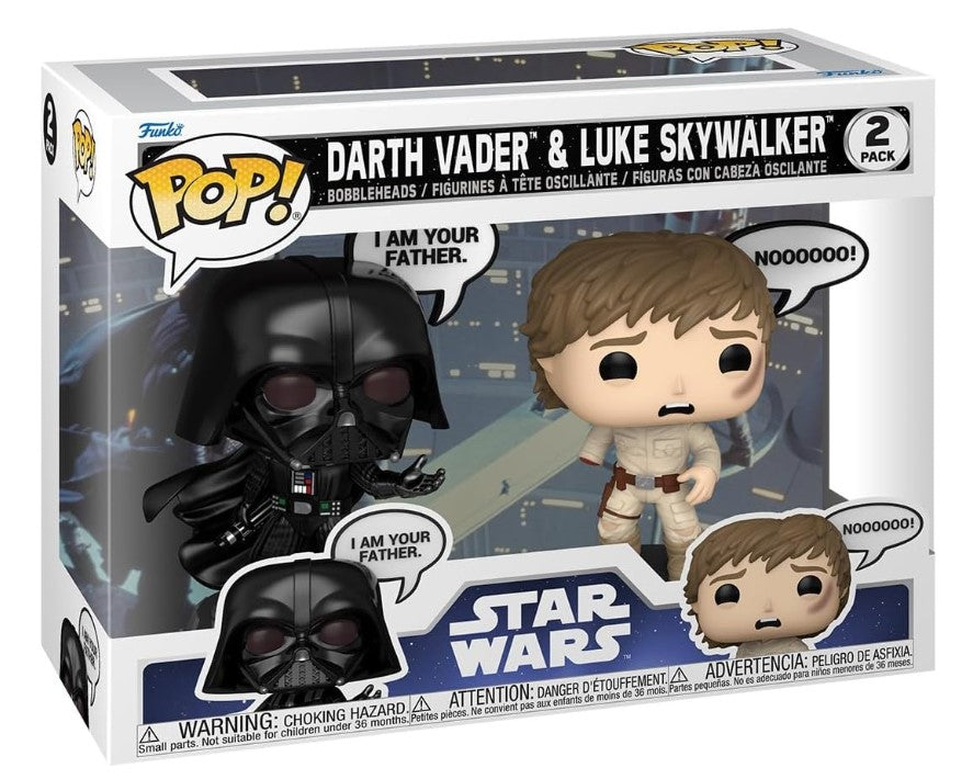 Funko Pop! Star Wars - Darth Vader & Luke Skywalker