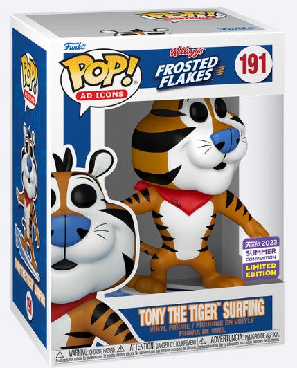 Funko Pop! Ad Icons - Tony the Tiger Surfing (2023 Summer Convention Limited Edition)