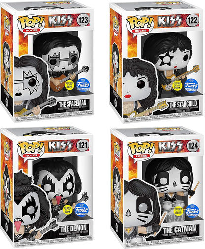 Funko Pop! Rocks - Kiss [Set][Glows in the Dark][Funko Exclusive]