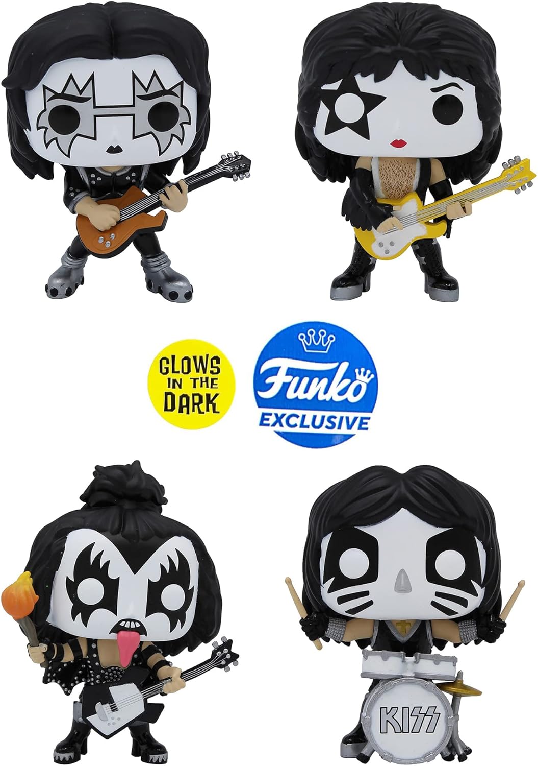 Funko Pop! Rocks - Kiss [Set][Glows in the Dark][Funko Exclusive]