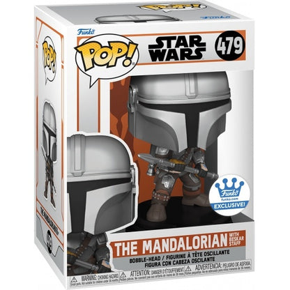 Funko Pop! Star Wars - The Mandalorian with Beskar Staff (Funko Shop Exclusive)