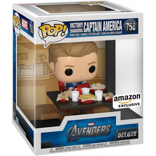 Funko Pop! Marvel - Victory Shawarma - Captain America (Amazon Exclusive)